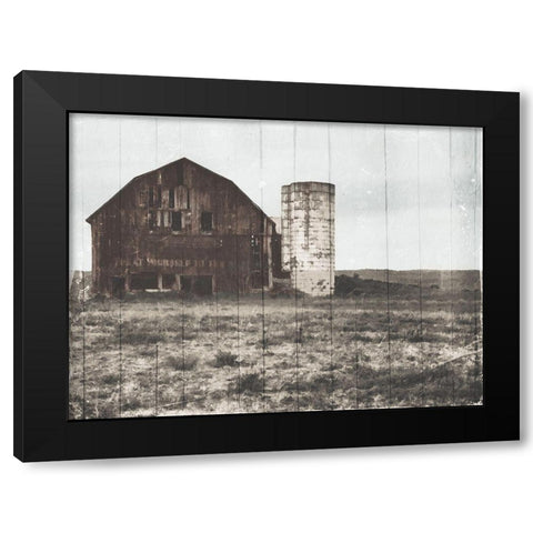 Old Farm Black Modern Wood Framed Art Print by Villa, Mlli