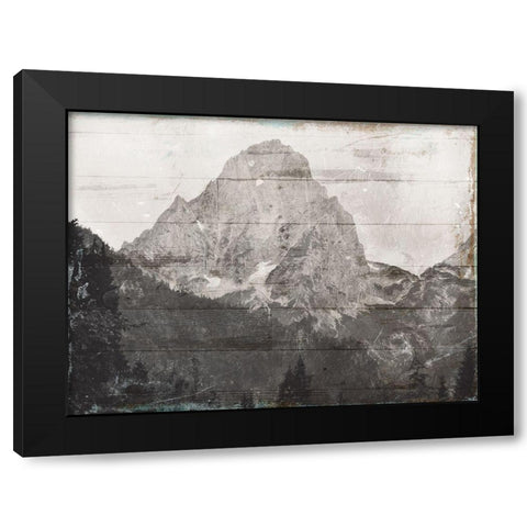 In The Mountains Black Modern Wood Framed Art Print by Villa, Mlli
