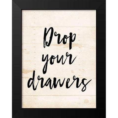 Drop Black Modern Wood Framed Art Print by Villa, Mlli