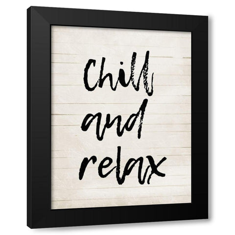 Chill Black Modern Wood Framed Art Print by Villa, Mlli