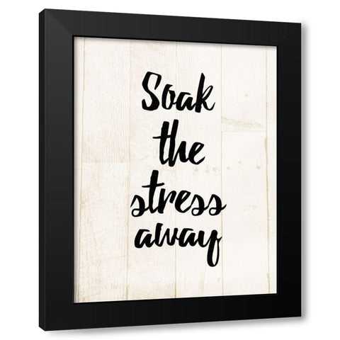 Soak Black Modern Wood Framed Art Print with Double Matting by Villa, Mlli