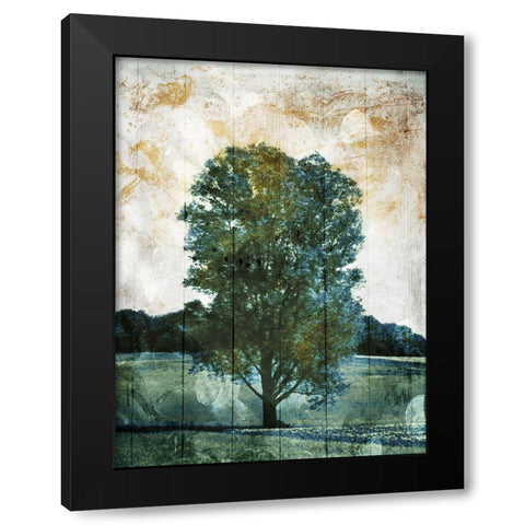 Lonely Tree Black Modern Wood Framed Art Print by Villa, Mlli