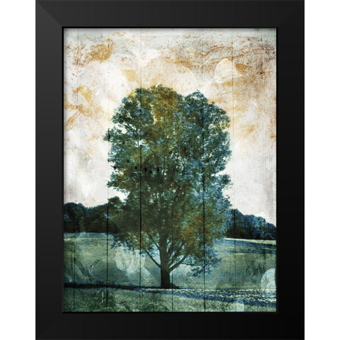 Lonely Tree Black Modern Wood Framed Art Print by Villa, Mlli