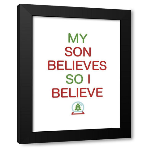 Son Believes Colors Black Modern Wood Framed Art Print with Double Matting by Villa, Mlli