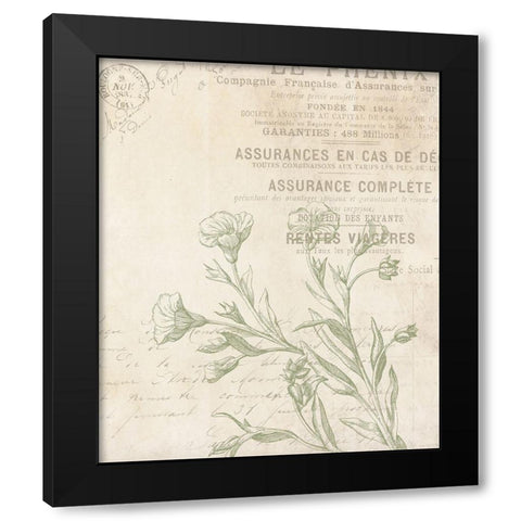 Lightened Vintage Black Modern Wood Framed Art Print by Villa, Mlli