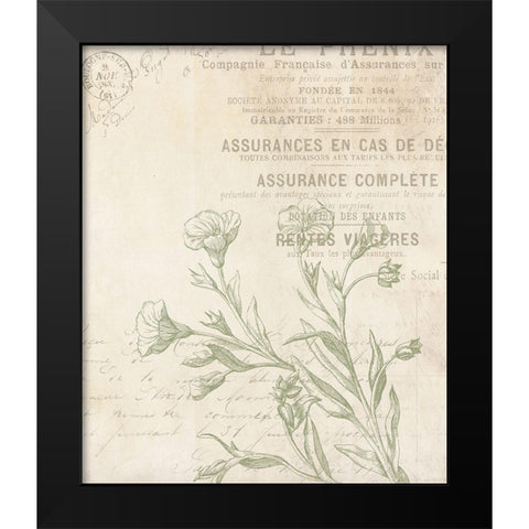 Lightened Vintage Black Modern Wood Framed Art Print by Villa, Mlli