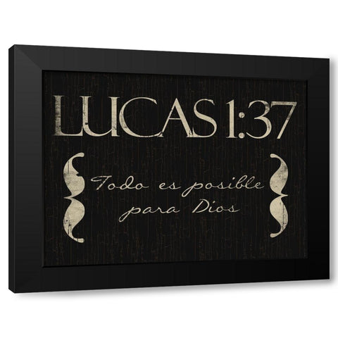 Lucas Todo Black Modern Wood Framed Art Print with Double Matting by Villa, Mlli