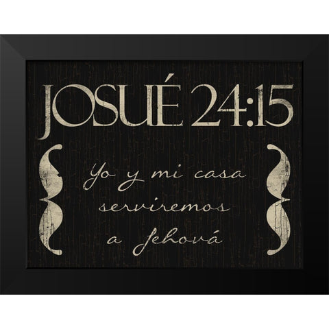 Josue Yo Black Modern Wood Framed Art Print by Villa, Mlli