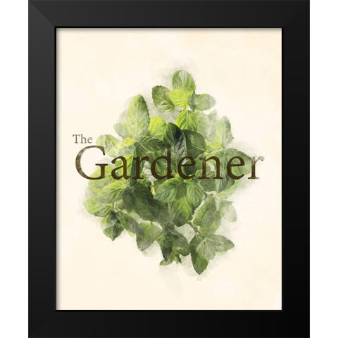 The Gardener Black Modern Wood Framed Art Print by Villa, Mlli
