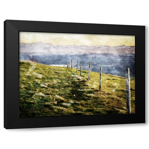 Walk On The Hill Black Modern Wood Framed Art Print with Double Matting by Villa, Mlli