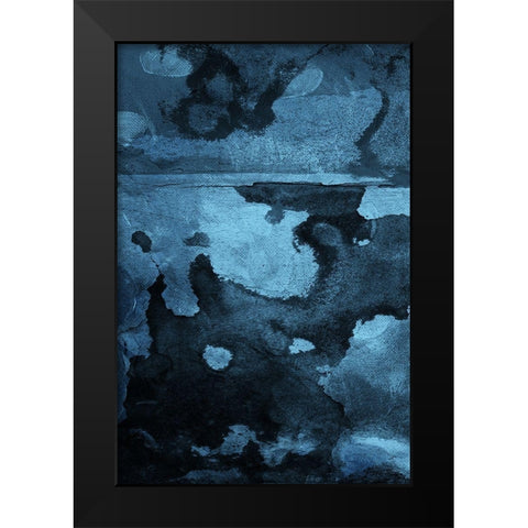 Burn Blue Part 1 Black Modern Wood Framed Art Print by Villa, Mlli