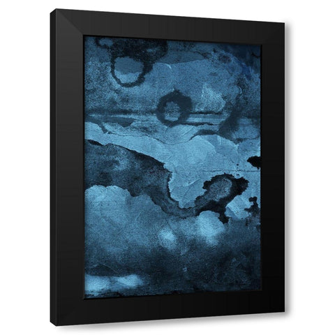 Burn Blue Part 2 Black Modern Wood Framed Art Print with Double Matting by Villa, Mlli