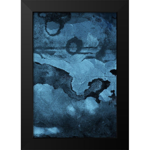 Burn Blue Part 2 Black Modern Wood Framed Art Print by Villa, Mlli
