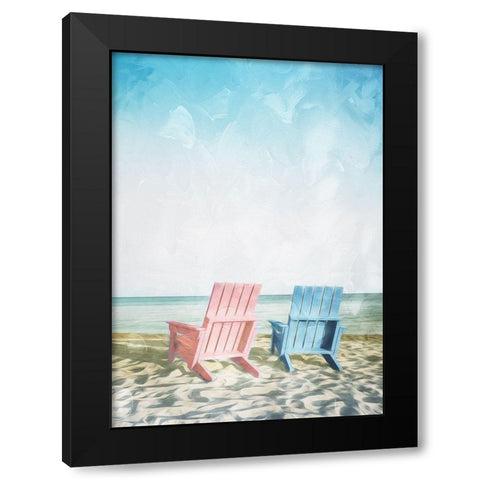 You Go First Black Modern Wood Framed Art Print by Villa, Mlli