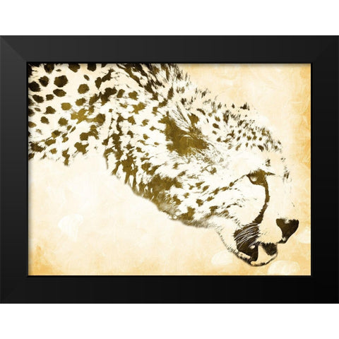 Want A Drink Black Modern Wood Framed Art Print by Villa, Mlli