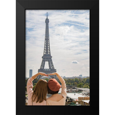 Holding Up Black Modern Wood Framed Art Print by Villa, Mlli