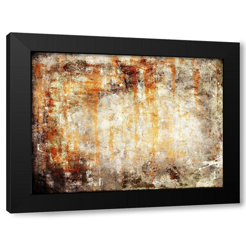 Rust Drip Black Modern Wood Framed Art Print with Double Matting by Villa, Mlli