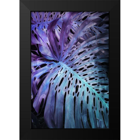 Night Foliage Black Modern Wood Framed Art Print by Villa, Mlli