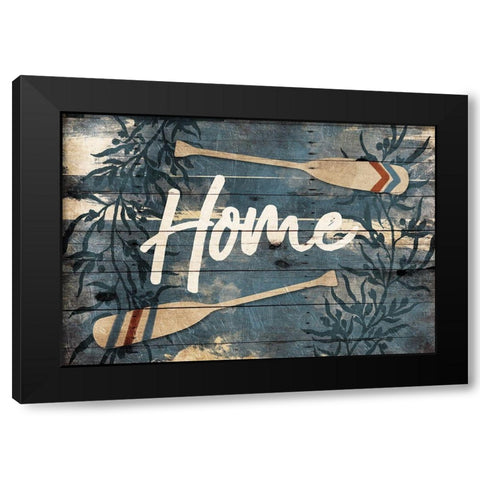 Home Oars Black Modern Wood Framed Art Print with Double Matting by Villa, Mlli