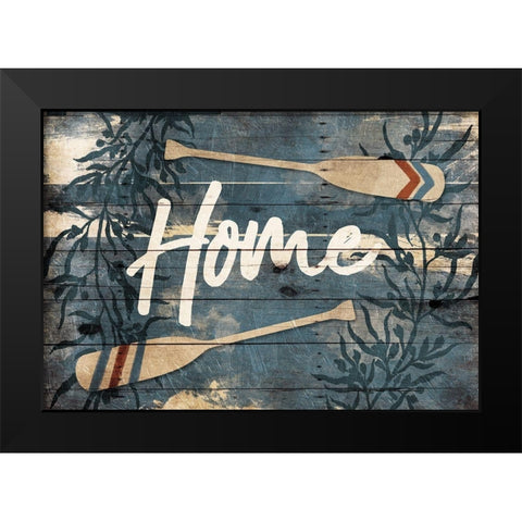Home Oars Black Modern Wood Framed Art Print by Villa, Mlli