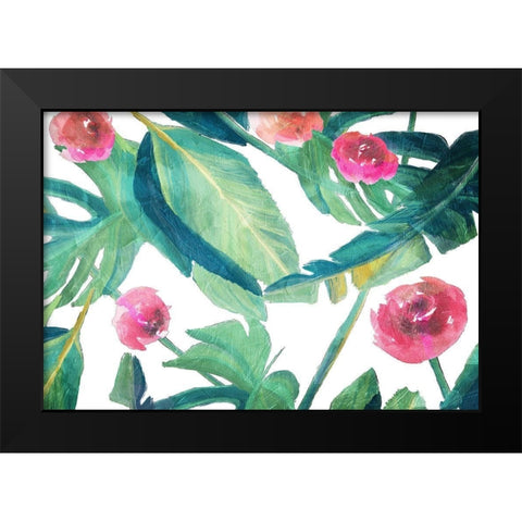 Tropic Light Black Modern Wood Framed Art Print by Villa, Mlli