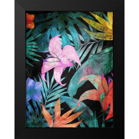 Color In The Forest Part 1 Black Modern Wood Framed Art Print by Villa, Mlli