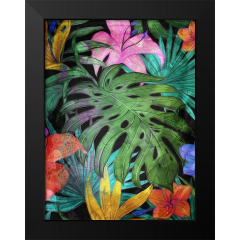 Color In The Forest Part 2 Black Modern Wood Framed Art Print by Villa, Mlli