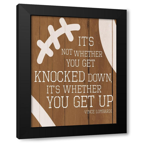 Knocked Down Black Modern Wood Framed Art Print by Villa, Mlli