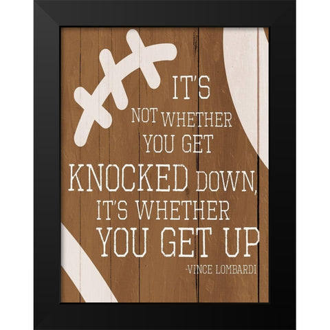 Knocked Down Black Modern Wood Framed Art Print by Villa, Mlli