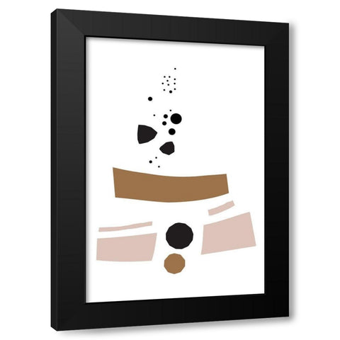 You Tell Me Black Modern Wood Framed Art Print by Villa, Mlli