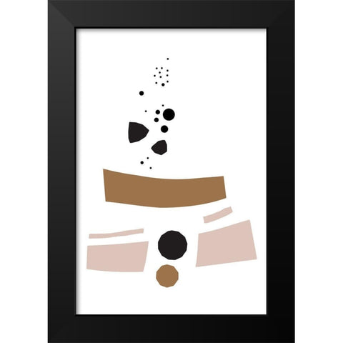 You Tell Me Black Modern Wood Framed Art Print by Villa, Mlli