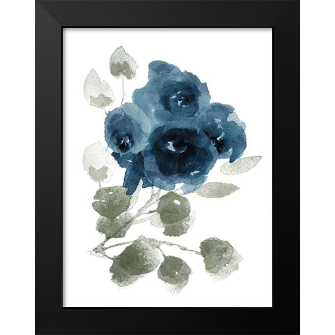 Bluequet Black Modern Wood Framed Art Print by Villa, Mlli