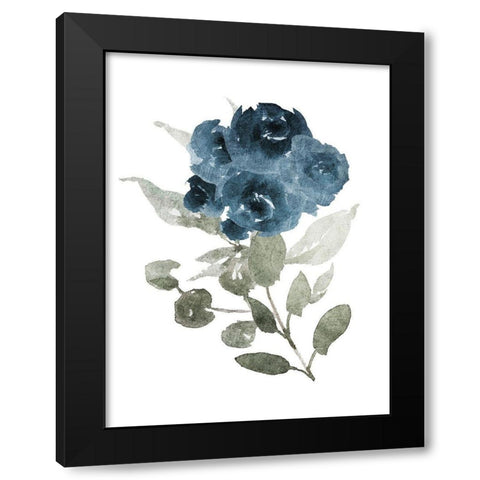 Bluequet Mate Black Modern Wood Framed Art Print by Villa, Mlli