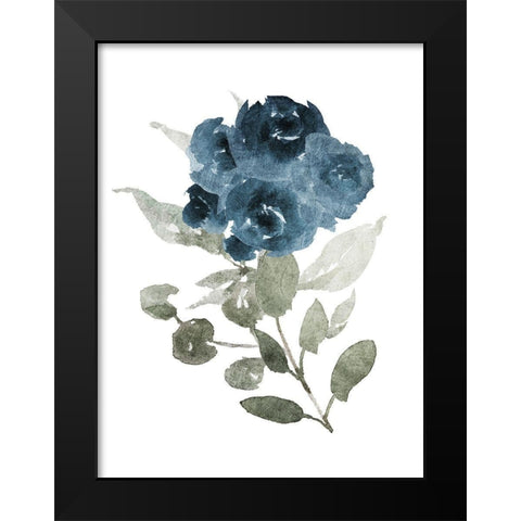 Bluequet Mate Black Modern Wood Framed Art Print by Villa, Mlli