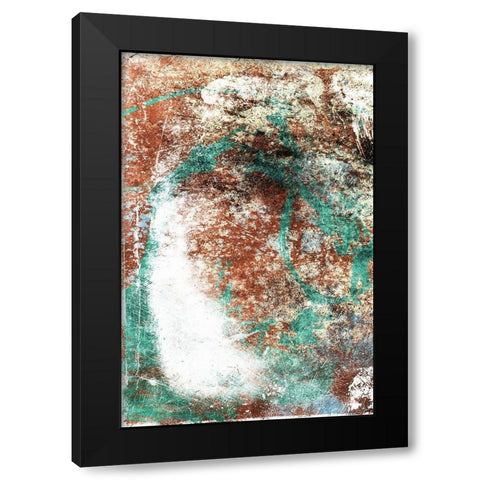 Rust Growth Black Modern Wood Framed Art Print with Double Matting by Villa, Mlli