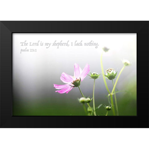 The Lord Black Modern Wood Framed Art Print by Villa, Mlli