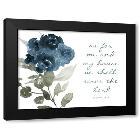 As For Me Black Modern Wood Framed Art Print with Double Matting by Villa, Mlli