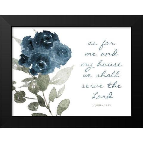As For Me Black Modern Wood Framed Art Print by Villa, Mlli