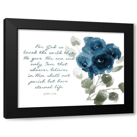 For God Black Modern Wood Framed Art Print with Double Matting by Villa, Mlli
