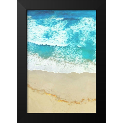 Take A Swim Black Modern Wood Framed Art Print by Villa, Mlli