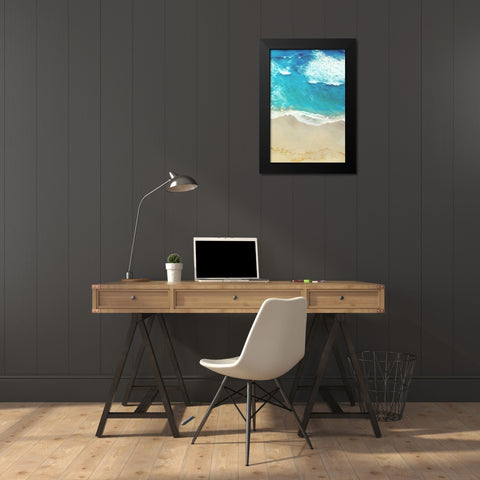 Take A Swim Mate Black Modern Wood Framed Art Print by Villa, Mlli