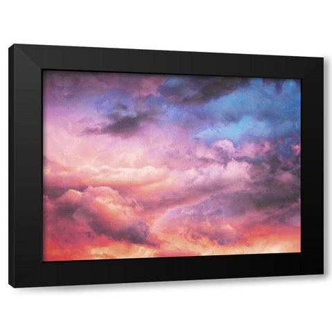 Colorful Cloud Black Modern Wood Framed Art Print with Double Matting by Villa, Mlli