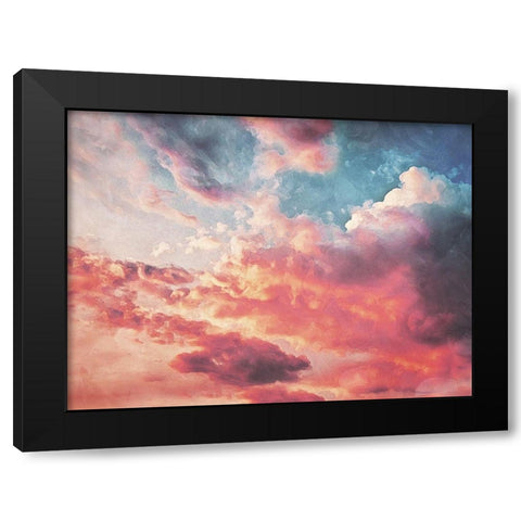 Colorful Cloud Mate Black Modern Wood Framed Art Print by Villa, Mlli