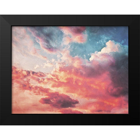 Colorful Cloud Mate Black Modern Wood Framed Art Print by Villa, Mlli