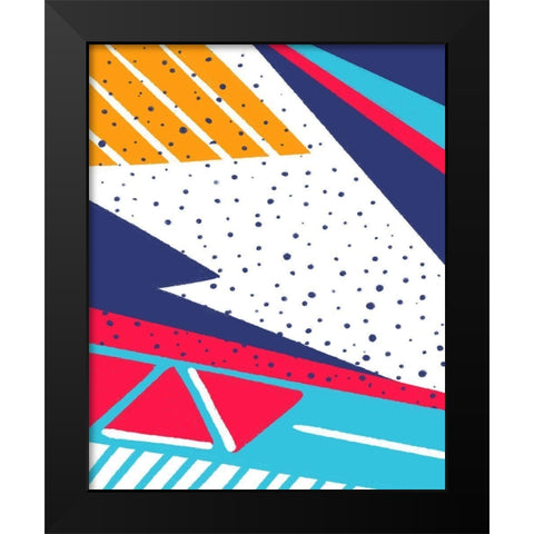 Go Black Modern Wood Framed Art Print by Villa, Mlli