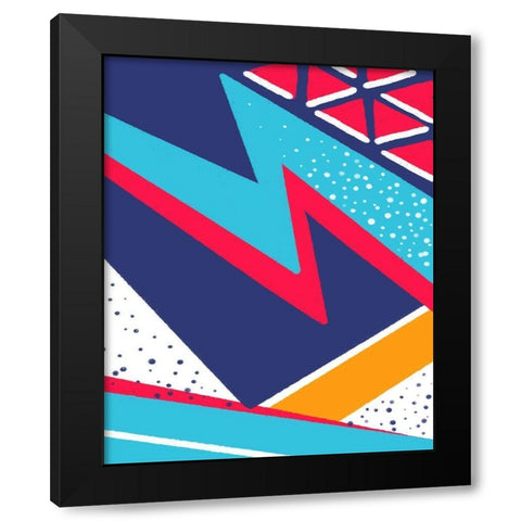 Push Black Modern Wood Framed Art Print by Villa, Mlli