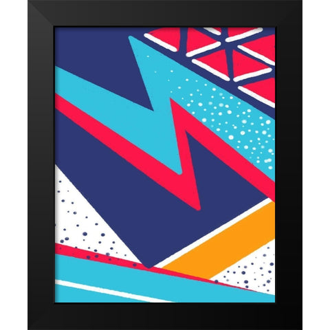 Push Black Modern Wood Framed Art Print by Villa, Mlli