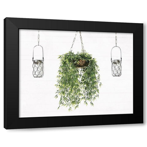 On The Porch Black Modern Wood Framed Art Print with Double Matting by Villa, Mlli