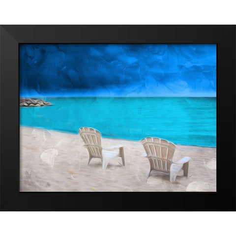 Just About To Relaxing Black Modern Wood Framed Art Print by Villa, Mlli