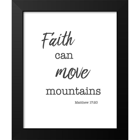 Faith Black Modern Wood Framed Art Print by Villa, Milli